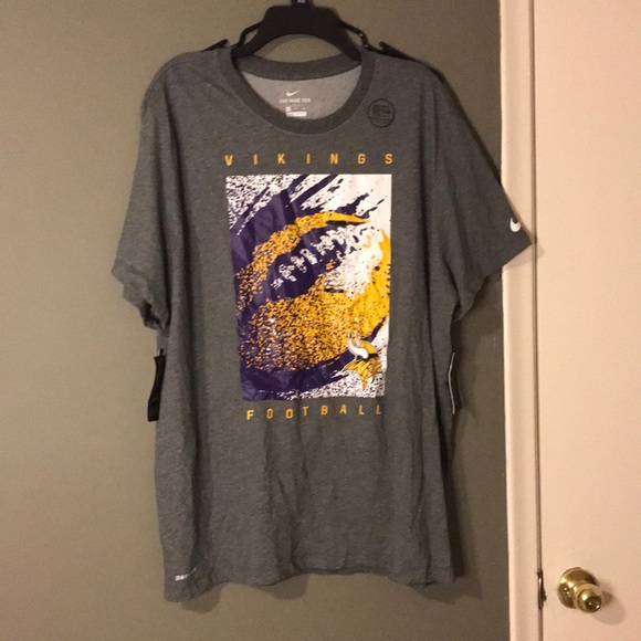 NIKE NFL Other - BNWT Nike NFL Dri-fit Cotton Minn. Vikings 2XL